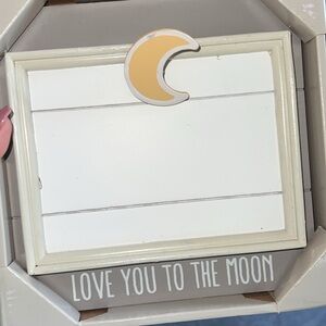 Moon-Themed Baby Photo Frame - NEW IN BOX
